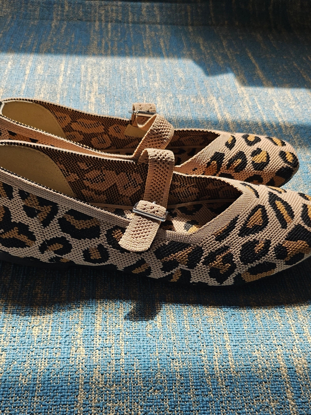 Leopard Print Mary Jane Flats
